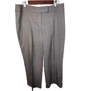 Jones Wear Stretch,12,houndstooth cuffed seamed Wideleg career preppy‎ pants Y2K
